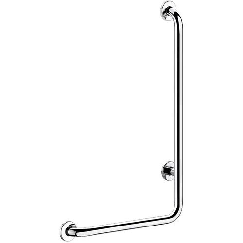 DELABIE fordított L-alakú kapaszkodó ArN biztonsági hegesztésű UltraPolish fényes r.m. acél cső D=32mm, 750x450mm