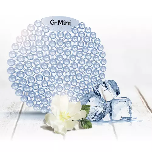 G-Mini Ice Cool - jeges frissesség piszoár illatosító betét, kompakt méret, 45 napos fokozott illatanyag-tartalom