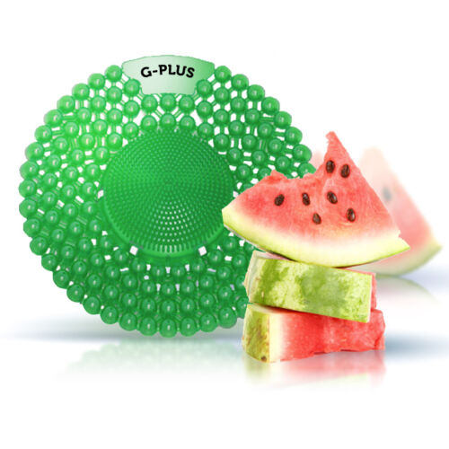 G-PLUS Melon - dinnyés-uborkás illatú piszoár rács, húgykő- vízkőlazító enzimmel, 60 napos