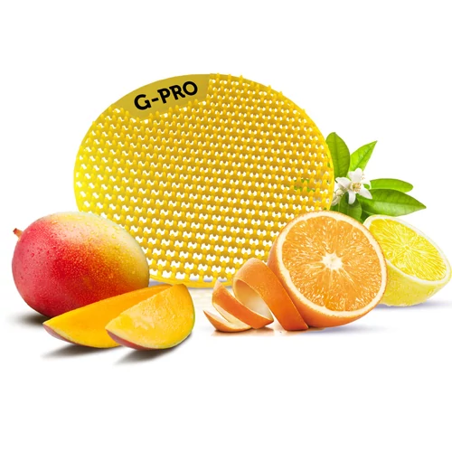 G-PRO Citrus - citrus-mangó fokozott teljesítményű rácsos piszoár illatosító, 45 napos