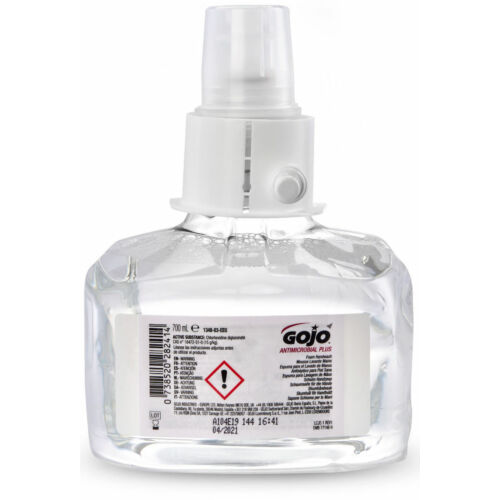 GOJO Antimikrobiális Plus fertőtlenítő kézmosó habszappan patron, LTX, 700 ml