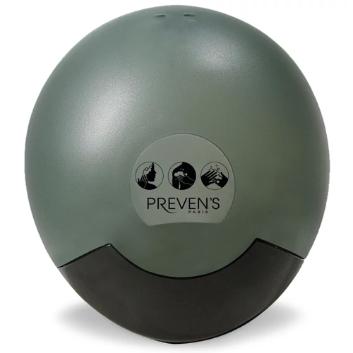 PREVEN'S PARIS Natural  tusfürdő, sampon és szappanadagoló, kerek formájú, 350 ml, fekete