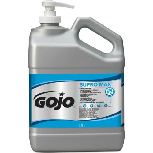 GOJO Supro Max habköves ipari kéztisztító rendkívül szennyezett kezekre, 3780ml pumpás kanna, kéztisztító hatás 5/5