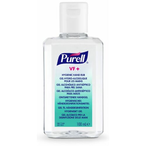 PURELL VF+ erős széles hatásspektrumú, erős virucid hatású kézfertőtlenítő gél kézi, hordozható, kupakos flakon, 100 ml