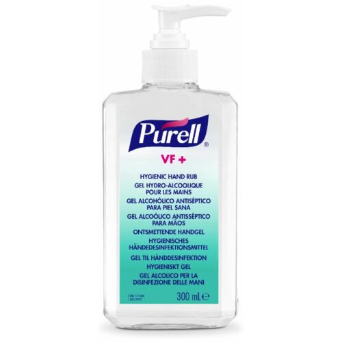 PURELL VF+ erős széles hatásspektrumú, erős virucid hatású kézfertőtlenítő gél asztali pumpás flakon, 300 ml