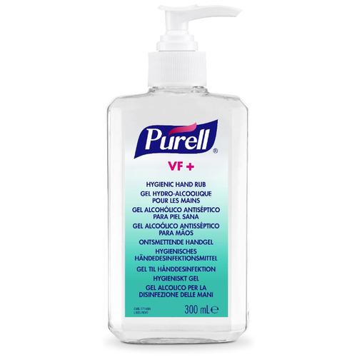 PURELL VF+ erős széles hatásspektrumú, erős virucid hatású kézfertőtlenítő gél asztali pumpás flakon, 300 ml