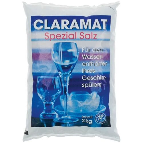 Claramat regeneráló só, vízlágyító só granulátum mosogatógépekbe, műanyag csomagban, 2kg/csomag