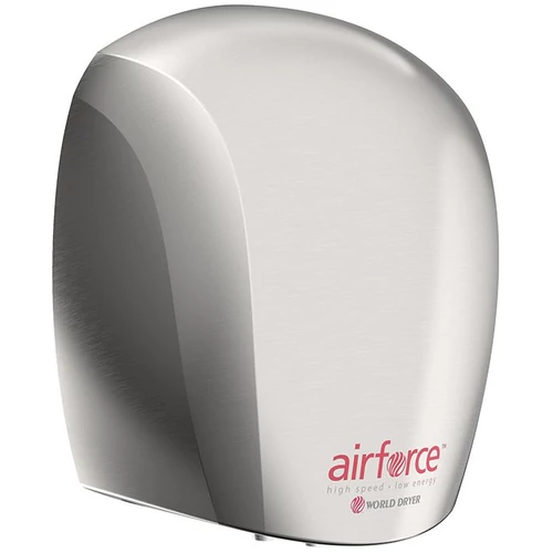 J48-971 WORLD DRYER AIRFORCE antibakteriális kézszárító, alumínium, selyem, 1100 W, 12 mp, 83 dB