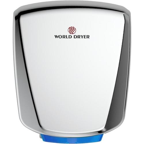 Q-972A WORLD DRYER VERDEdri villámgyors kézszárító, rozsdamentes acél, fényes,  950W, 12 mp, 69 dB