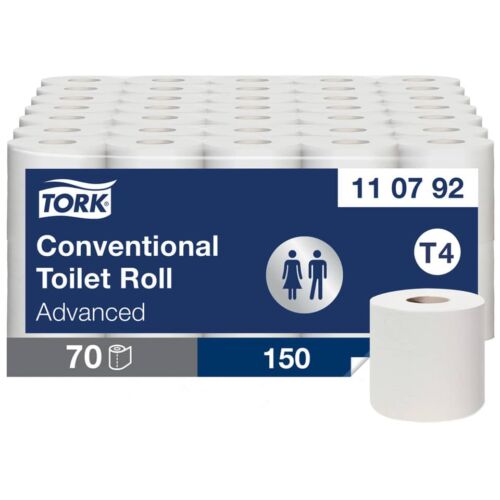 TORK Premium kistekercses WC papír, fehér, 3réteg, 19,35m, T4, 150 lap/tekercs, 10 tekercs/csomag, 7 csomag/zsugor
