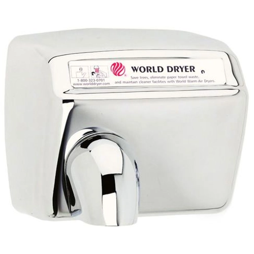 DXA548-972 World Dryer Model A automata kézszárító, r.m. acél, fényes, 2300W