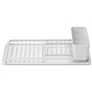 Kép 1/11 - Brabantia SinkSide Compact Dish Drying Rack kompakt zárt peremű edényszárító állvány, világosszürke, 200x463 mm - 117282
