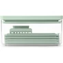 Kép 1/17 - Brabantia Tasty+ Prepping, Slicer and Grater Set zöldség és gyümölcs szeletelő, gyaluló és reszelő szett, cserélhető pengékkel, jáde zöld - 145469