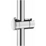 Kép 1/3 - DELABIE krómozott fényes felületű fém, csúsztatható zuhanyfej tartó 25/32 mm-es zuhanykapaszkodókra, ergonomikus rögzítőfejjel