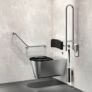Kép 5/6 - DELABIE TEMPOMATIC infra vezérlésű WC öblítőszelep szervizfolyosós szereléshez, max 160 mm falra, hálózati