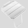 Kép 2/5 - Az 510400 alátámasztó lábas zuhanyzó ülőkéjének az ülőfelülete komfortos és higiénikus használatot tesz lehetővé.