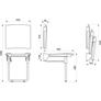 Kép 5/6 - 420x410mm-es háttámla, 420x506mm-es ülőfelület.