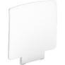 Kép 1/3 - Dizájn háttámla DELABIE Be-Line felhajtható zuhanyülőkéhez, 450x415mm, matt fehér ABS műanyag