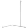 Kép 1/2 - DELABIE Be-Line exkluzív sarokkapaszkodó zuhanyzóba felszálló ággal, fehér, 695x695x1130mm