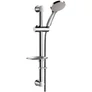 Kép 1/2 - DELABIE Single Jet kézizuhany D=100mm, zuhanytartó rúd H=580mm/D=25mm, csúsztatható zuhanyrózsa tartó, szappantartó, rögzíthető gégecső L=1,5m