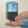 Kép 12/12 - PURELL ES4 nyomógombos kézmosó habszappan adagoló patron nélkül, ES4 szappan rendszer, 1200ml, fehér