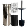 Kép 3/6 - A termék részei: fali tartó, rögzítőkonzol, WC-kefe, belső vízgyűjtő tartály és rögzítőelemek.