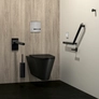 Kép 2/4 -  A Delabie 110310BK fali WC tartály ideális választás mind az otthonokba, mind nyilvános helyekre, ahol a minőség, az időtállóság és az esztétika egyaránt fontos.