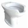Kép 1/2 - Álló, hátsó kifolyású, elől kivágott, speciális egészségügyi WC-csésze, kerámia, fehér