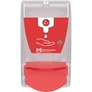 Kép 1/2 - SCJP Proline Sanitize kézfertőtlenítő adagoló InstantFOAM COMPLETE és InstantGEL kézfertőtlenítő patronhoz, manuális, 1L, színtelen/piros