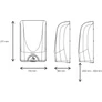 Kép 2/2 - TF2CHR méretei 277x170x100mm.
